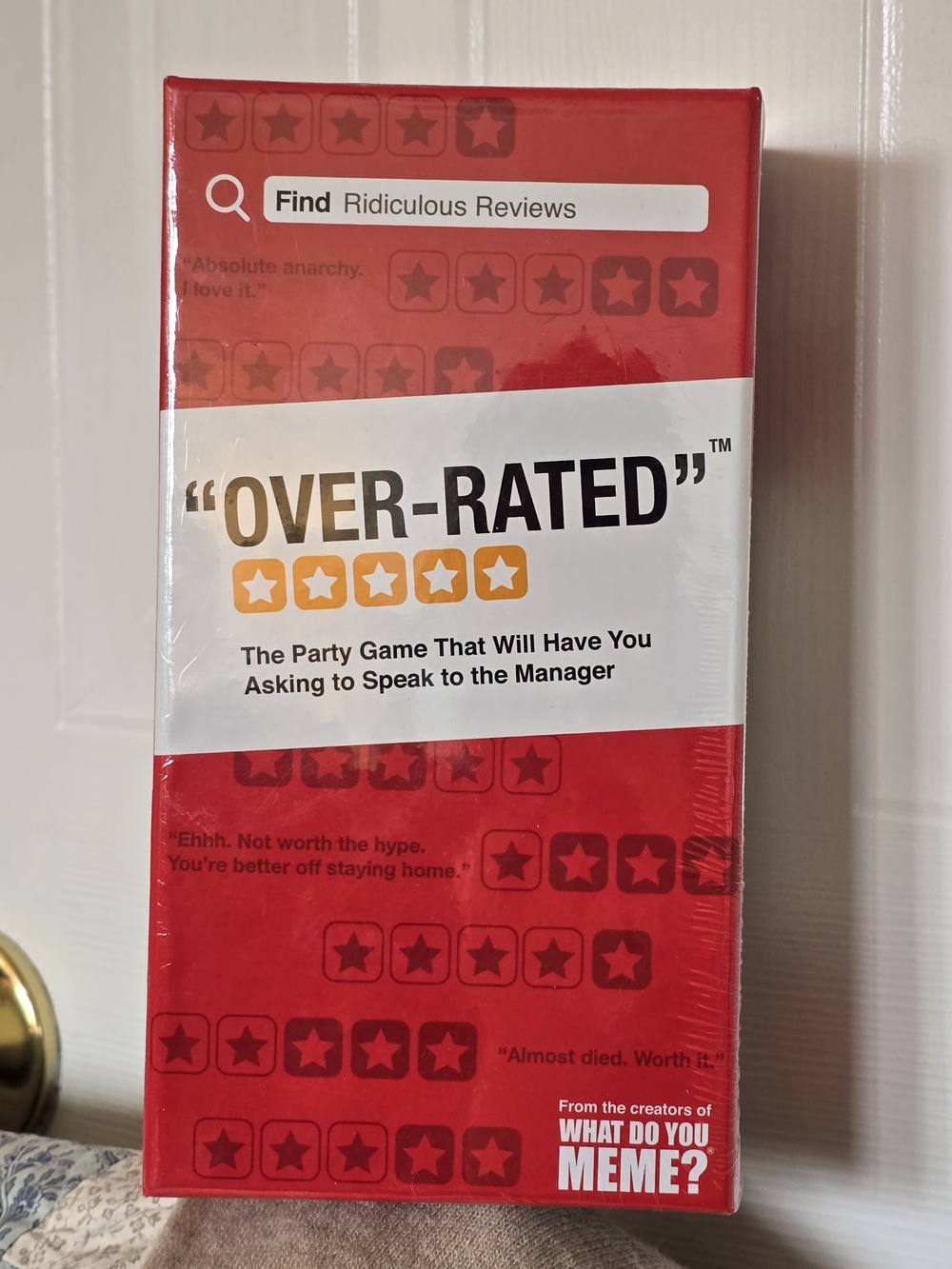 "Over-Rated" Party Game – NEW & SEALED 🎉